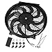 JDMSPEED New 14'' Inch Universal Slim Pull Push Racing Electric Radiator Fan Engine Cooling