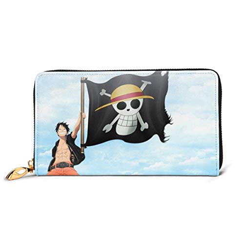 Preisvergleich Produktbild Einteilige Geldbörse aus echtem Leder mit Reißverschluss, lange Clutch, Münzfach, Kartenpaket für Damen und Herren