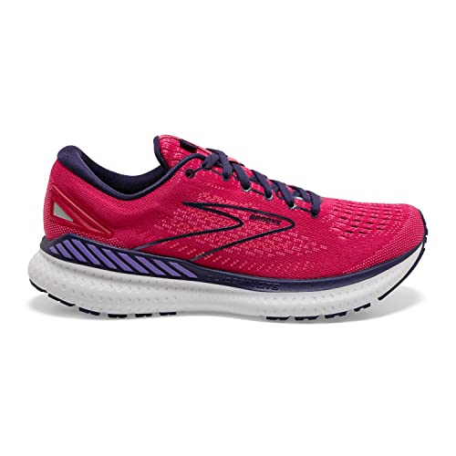Brooks Women's Glycerin GTS 19 Supportive Running Shoe (Transcend) - Barberry/Purple/Calypso - 5.5