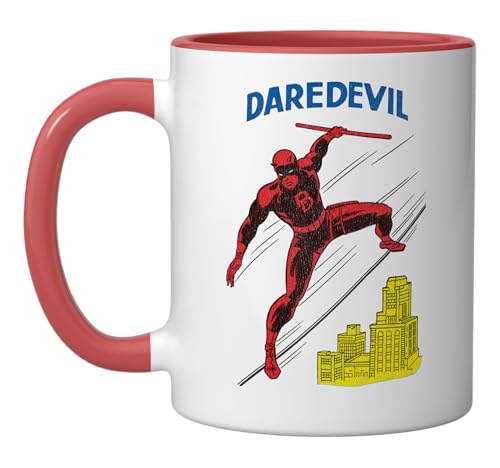 Taza de cerámica Marvel Daredevil 11 oz Rojo/Blanco miniatura 1