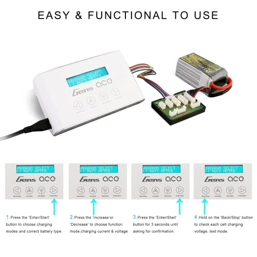 Gens Ace GEA100WM3 Imars Iii Pro Balance Charger 100W 10A Lipo Battery Charger thumb #6
