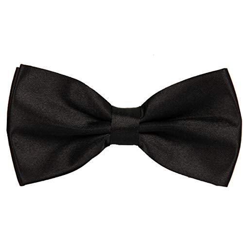 Tangda® Herren Männer Unifarben Polyester Fliege - Schwarz Cover