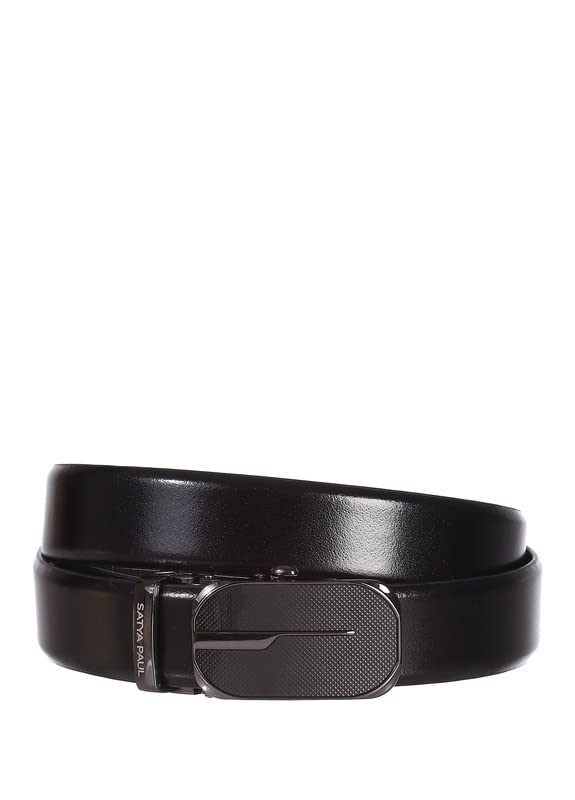 Buy Satya Paul Black Leather Belt for Men (95cm, 38inch) at Amazon.in