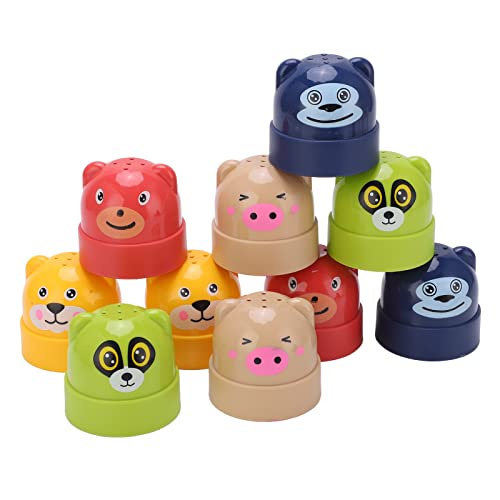 stapeln Becher, Becherturm, Spielzeug, abstrakte Bilder, niedliche Aufkleber, pädagogische Bedeutung für den Innenbereich Cover