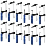 TAICHEUT 12 Pack 6 Inch Bar Clamps, F Steel Bar Clamps with Pad Protector for Welding, Woodworking and DIY Project