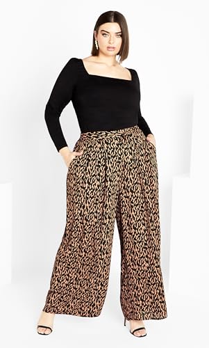 City Chic Women's Plus Size Pant- Illusion3