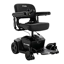 Pride Mobility Go Chair Med Group 2 Power Chair, Rear Wheel Drive, Motorized Electric Wheelchair for Adults, 300 lbs. WC, Up to 3.7 MPH, 8.6 Miles Range Per Charge