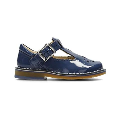Clarks Blue Patent T-bar Shoes for Girls Cover