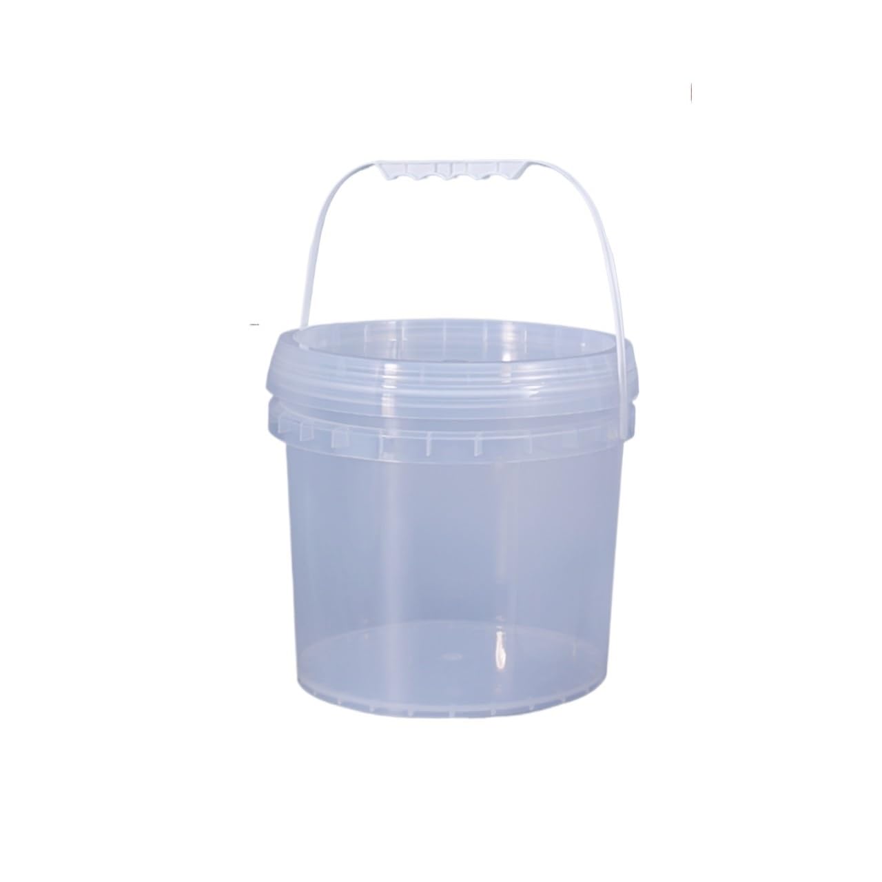 Seau De Stockage De Peinture en Plastique 1 Seau Rond en Plastique hermétique de 4 litres.