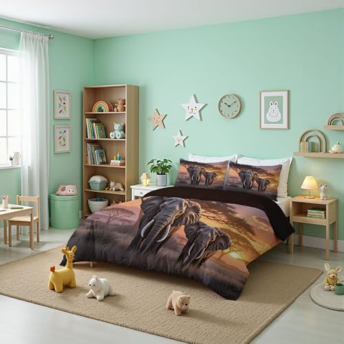 Housse de couette 200x200cm infroissable pour lit double facile à laver - 4