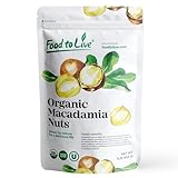 Food to Live Organic Dry Roasted Macadamia Nuts Halves and Pieces with Himalayan Salt (1 Pound)