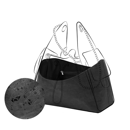 DGAZ Bolsa organizadora leve para bolsas Chanel 25C Hobo, seda e DupontPaper interna para bolsa de luxo (preta, pequena)