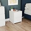 Vida Designs Denver - Comodino grande con 2 cassetti, per camera da letto, moderno, 48 x 39,5 x 39,5 cm (altezza x larghezza x profondità) (bianco) #4