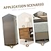 SOLUSTRE 8pcs Non Slip Furniture Pads Desk Leg Risers for Tables Chairs Beds No Tools Needed Rubber Polypropylene Decor