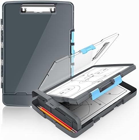 Sooez Original Clipboard with Dual Storage, Heavy Duty Clip Boards 8.5x11