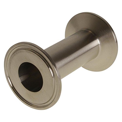 Sanitary Spool | Tri Clamp 1 inch x 3 in. - Stainless Steel SS304 / 3A - Glacier Tanks - (2 Pack)