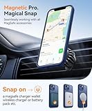 CANSHN Magnetic Compatible with iPhone 14 Case(6.1 Inch), Upgraded [Full Camera Protection] [Compatible with Magsafe] [Translucent Matte] Shockproof Protective Bumper Phone Case Cover - Deep Blue - Image 4