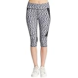 Calvin Klein Performance Womens Quick Dry Stretch Capri Pants B/W S