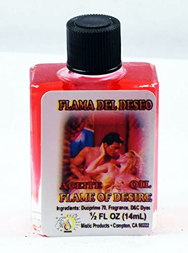 3 PIECES BRYBRADAN FLAME OF DESIRE SPIRITUAL OIL ACEITE ESPIRITUAL FLAMA DEL DESEO - 1/2 FL OZ 14.7ML