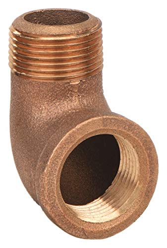 90 Degrees,Red Brass Street Elbow, 1 Ea Mnpt X Fnpt 1 in Pipe Size-2040005650