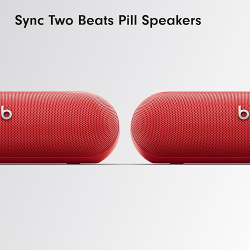 Beats Pill - Portable Bluetooth Speaker - Up to 24H Battery Life, Water Resistant, Bluetooth, Apple & Android Compatible, Seriously Loud Sound for Home, Outdoor and Travel – Statement Red - image 6