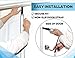 LiftAid Shoulder Pulley for Physical Therapy with Exercise Guide - Improves Shoulder Strength & Range of Motion - Reduces Pain, Helps in Muscle Recovery - Physical Therapy Equipment (Black)
