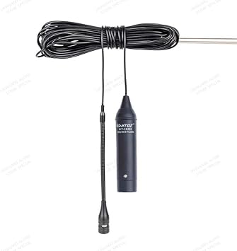 HTDZ HT-320H Cardioid Overhead Condenser Microphone with in-Line Preamp 3-Pin XLR Connector Hanging Microphone for Theatre Lecture Speech