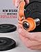 ZY-HUAN Mini Barbell Clips 1 inch I Multi-Size Adjustable Barbell Collar I 1 inch Barbell ClampsIQuick Release Weight Clips Pair of Locking for Dumbbell Bar (Orange)