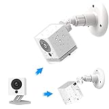 Wyze Cam Camera Wall Mount Bracket, Weather Proof 360° Protective Plastic Housing Cover Case and Adjustable Mount for Wyze Cam V2 V1 and Ismart Spot Camera Indoor Outdoor (Clear(1 Pack))
