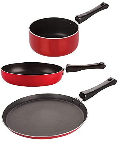 Nirlon Non-Stick Gas Compatible Aluminium Kitchenware Combo Gift Item