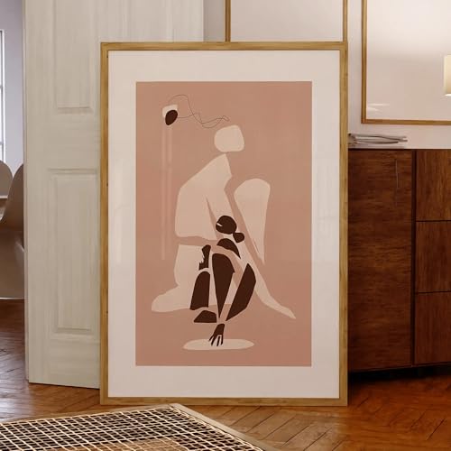 Impression sur toile salon moderne avec lignes épurées pour déco chic 80x120 cm