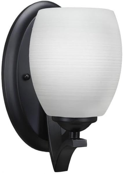 Toltec Lighting Zilo 1 Light Wall Sconce in Matte Black (551-MB-615)
