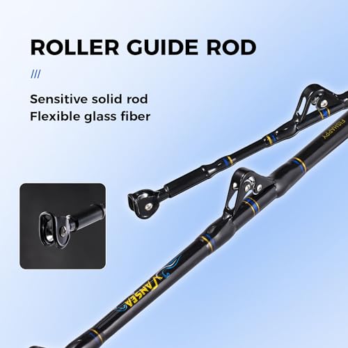 Fishappy FISHAPPY010 Saltwater Offshore Straight Butt Trolling Rod Big Game Rod Conventional Boat Fishing Pole thumb #3
