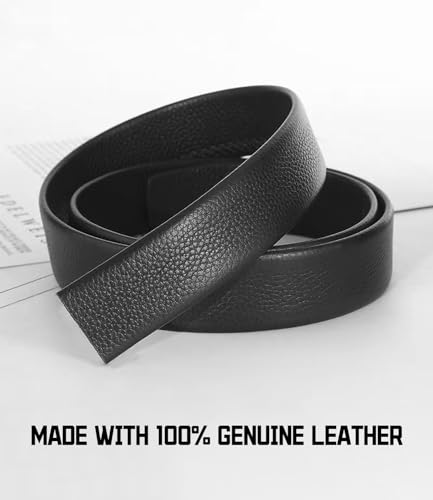 Asakora Custom Men's Belt,Personalized Engraved Name 1 3/8" Leather Ratchet Dress Belt,Customizable Fit,Elegant Gift Box3