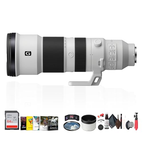 Sony FE 400-800mm f/6.3-8 G OSS Lens | Ultra-Telephoto Zoom with Optical Stabilization for E-Mount (SEL400800G) + Photo Software + 64GB Card + Flexible Tripod + UV Filter + More