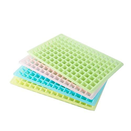FUNOMOCYA Molde Para Hacer Hielo Cubitos De Hielo Glacial Molde De Hielo Elegante Ladrillo De Hielo Cuadrado Diamante Mini Bandeja De Cubos De Hielo Bandejas Pepita Largo Red Color Aleatorio