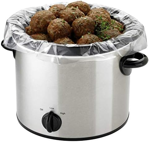 20 Pack Slow Cooker Liners Cooking Bags For Round & Oval Cookers