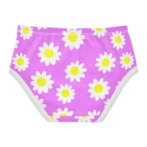 Daisy Flowers Purple Lavender Toddlers Underwear Floral 2t Cotton Cute Panties Girl Personalized Underpants Briefs2