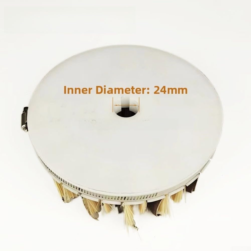 Disco de lijado, grano 240 de 180 mm y rueda de pulido de grano 320 de 200 mm con agujero de 24 mm para molienda y acabado (grano 240 de 180 mm)