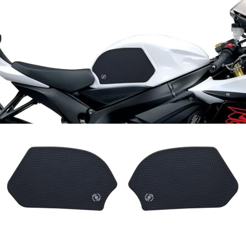 Image of New 2026 for GSXR600 GSXR750 GSX-R GSXR 600 750 2011-2024 2025 Motorcycle Side Fuel Tank pad Tank Pads Protector Stickers Decal Gas Knee Grip Traction Pad Tankpad (One Set) Black