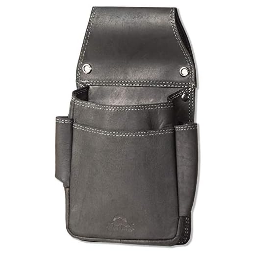 TrendLine Werkzeugkoffer mit Alu-Rahmen Alukoffer 39,5 x 30 x 13 cm 7 Woodland® Sehr Robustes Profi-Kellnerbörsen-Holster aus weichem, naturbelassenem Büffelleder in Anthrazit