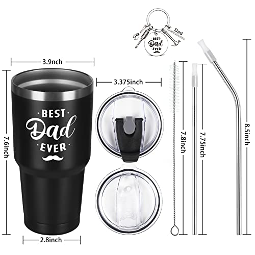 Liqcool Gifts For Dad, Best Dad Gifts From Daughter Son, Dad Christmas Gifts Set With Gift Card, Keychain, Gift Box, Father's Day Birthday Gifts, Best Dad Ever Travel Mug (30 Oz)… #TOP6