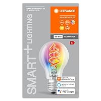 LEDVANCE Smarte LED-Lampe mit Wifi Technologie, E27, RGB, Birnenform, Farbiges Filament als Stimmungslicht, Ersatz für herkömmliche 60W-Glühbirnen, steuerbar mit Alexa, Google & App, 4er-Pack – Ansicht 5