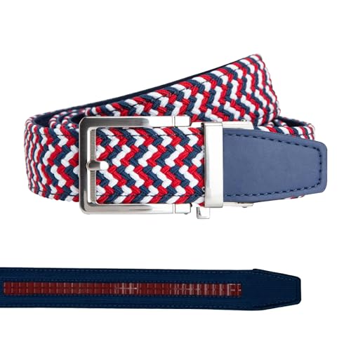 Nexbelt Men's Braided Ratchet Golf Belt – Adjustable, Stretch Fit – For Casual Wear & Golfing (Fits up to 50