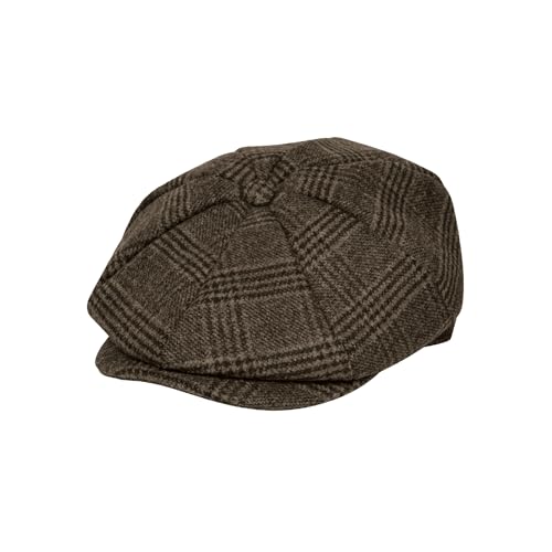 Image of KUJUHA Wool Newsboy Cap for Men Flat Irish Cabbie Ivy Gatsby Newsboy Driving Hat Hunting Cap