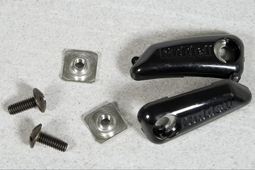 Green Gridiron Riddell SpeedFlex Strap-Loc Chinstrap Fastener Kit | Left and Right Helmet Strap Locks with Screws and T-Nuts (Black)