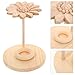 Yardenfun Wooden Flower Aromatherapy Diffuser with Essential Oil Holder Organizer and Base, Natural Wooden Essential Oil Diffuser for Home, Beauty Salon, Yoga Room Aromatherapy Use