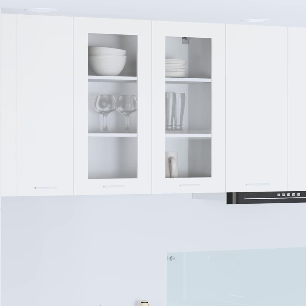 vidaXL Mueble Colgante con Puerta 80 x 31 x 80 cm Madera de ingeniería, Armario de Cocina Moderno, diseño Rectangular, Gran Espacio, Materiales Resistentes, Estilo contemporáneo, soluciones de hogar
