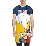 妖怪ウォッチ (7) エプロン 首掛け 男女兼用 ポケット付き 動きやすい 料理室 汚れにくいキャンプ 作業 職人 前掛け 脱着簡単 家庭用 保育士 かわいい キャラクター