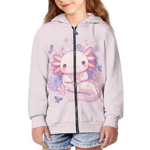 Girls Zipper Hoodies Lightweight Long Sleeve Custom Sweatshirts Boys Dirt-Resistant Soft Zipper Jackets with Pockets4